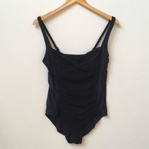 🔴 Merona Black Crochet One Piece Swimsuit - L